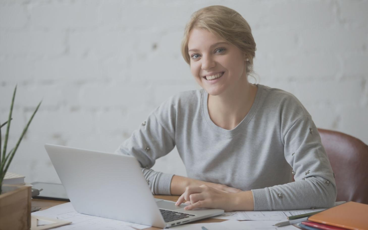 Business training session with financial planning materials